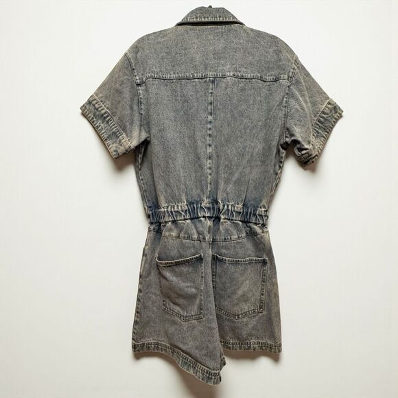WeWoreWhat Blue Denim Romper - Picture 3 of 7